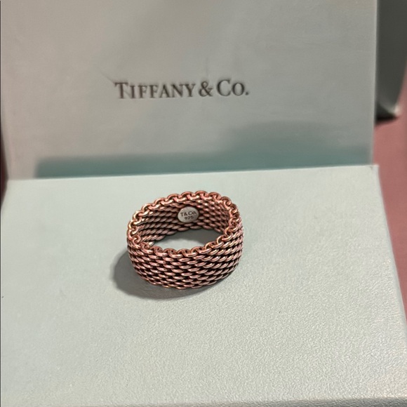 Tiffany & Co. Silver Mesh Ring - Picture 1 of 6